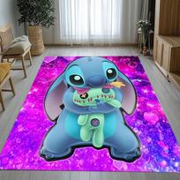 Cartoon Lilo Stitch Angel  Living Room Non-Slip Area Rug Soft Carpet for Bedroom Kids Playroom Sofa,Home Decor Doormat Gift 40x60cm