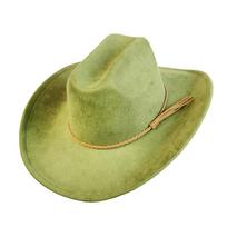 Vegan Suede Cowboy Hat Classic Unisex Cowgirl hat party girl Western Cowboy hat wholesale Cattleman Style light hat stage hat