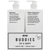 evo buddies volume: gluttony šampūnas + kondicionierius