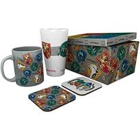 Verre XXL + Puodelis + 2 Padėkliukai - ABYSTYLE - HARRY POTTER - Daugiaspalvis - 100% Oficialus - Išskirtinis Dizainas