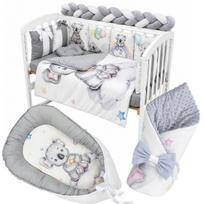 Kūdikių lovytės komplektas 3in1, 15 vienetų, koala