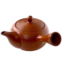 Tokoname Ware Teapot 430ml - Vermilion Clay with Ceramesh Ceramic Tea Strainer