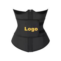 100% Latex Waist Trainer Cincher Belt Trimmer Women Open Cup Corset Lumbar Support BBL Colombian Girdle Tummy Tucker with Zipper Xs juoda
