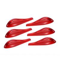 Anti Collision Exterior Parts Car Sticker Tail Light Sticker Anti-collision Strip Airflow Sticker raudona