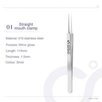 1/11Pcs Acne Pimples Blackhead Tweezers Black Dots Remover Clip Ultra-fine Blackhead Extractor Acne Needle Facial Skin FCZ01