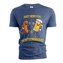 Men's Just here for Schitzengiggles Shirt OKtoberfest Party Gifts Drinking Shirt XL