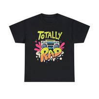 Totally Rad Retro 80s Boombox Graphic Tee Shirt, S-5XL XXXL