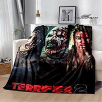 Terrifier Baisaus Filmo Spausdinimo Antklodė Madinga Šilta Flanelinė Minkšta Ir Patogi Antklodė Piknikui Gimtadienio Dovana 80x120cm(31x47inch)