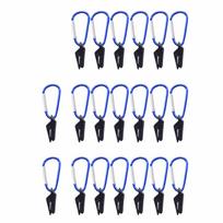 40Pcs Windproof Tent Clips Heavy Duty Tarpaulin Clips Anti-Wind Canopy Hooks  Outdoor mėlyna