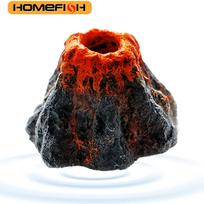 HOMEFISH 1pcs Fish Tank Landscaping Simulation Volcano Aquarium Accessories Rockery Aerator For Pump Bubble Stone Oxygen