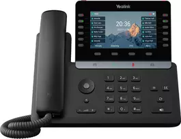 Yealink SIP-T85W IP stalinis telefonas, 5,5 colio ekranas, Wi-Fi 6, Bluetooth 5.0, 16 SIP paskyrų