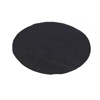 Round Fire Pit Mat for Outdoor Grill Fiberglass Oil Proof Fireproof Under Grill Mat Deck Patio Protector for Camping 120x120cm/47.2x47.2in black