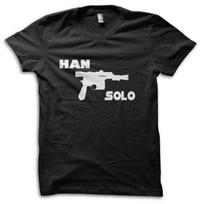 Han Solo Blaster Parody Star Wars T-shirt M5572 XL