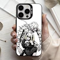 M-Misa D-Death N-Note  Phone Case For iPhone17,16,15,14,13,12,11 Plus,Pro Max Candy Silver Plated Inside Cover iPhone14