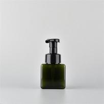250ml Square Foaming Bottle PETG Mousse Foam Pump Bottle Refillable Empty Cosmetic Packaging For Kitchen Bathroom Travel Use tamsiai žalia spalva
