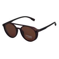 TAGION Round Polarized Sunglasses Steampunk Men Women Eyewear Brand Designer Driving Glasses Oculos De Sol Shades UV400 5109 black