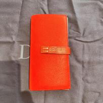 [Pre-Owned] Soft Grained Calf Leather Large Wallet - Excellent #8E26P4 ONE SIZE