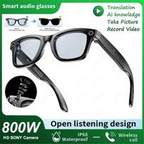 2026 Smart Glasses Men 8MP Camera WiFi Bluetooth Touch Control IP67 Waterproof AI Translation Noise Cancelling AI Glasses Women color change kaip parodyta spalva