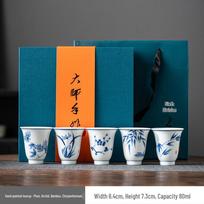 Chaxun Hand-Painted Ceramic Teacup Set slyva