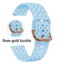 Band for Samsung Galaxy Watch 7 6 4 Classic 5 Pro 45mm 44mm 40mm Wristband Silicone Bracelet for Samsung Galaxy Watch 7 6 Strap Other 20mm width mėlyna