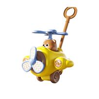 New Interactive Baby Walker Detachable Toddler Walking Toys Children's Hand Push Airplane  Girls mėlyna