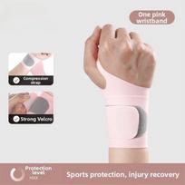Breathable Wrist Guard Lightweight Sports Wrap Outdoor Sports Wrist Support  Fitness rožinė