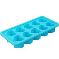 Ice Tray, Silicone Easy Release Ice Cube Mold, Reusable Love Heart Pink Blue Red 10 Compartment Cupcake Mold For Baking Freezing mėlyna