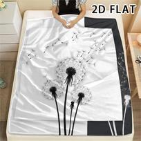 1Pc Dandelion Print Flannel Blanket,High quality Comfortable for All Seasons,Home Decor,Warmth and Comfort,Perfect for Christmas Gifts 80cm x 120cm