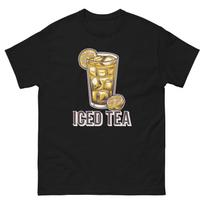 Iced Tea Lover Food Image Cartoon Funny T-Shirt Shirt M
