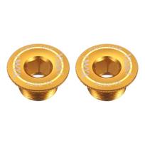 uxcell Set of 2 Crank Cover Screw M18 Aluminum Alloy geltona