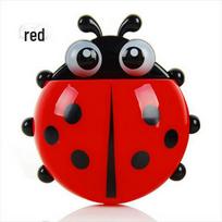 Mielas dantų šepetėlių ir dantų pastos laikiklis su stipriu siurbtuku ladybug mėlyna