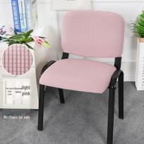 „Polar Fleece“ vientisos spalvos besisukantis biuro kėdės užvalkalas Backrest Cover Only kupranugaris