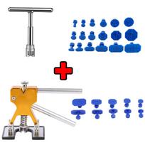 Car Dent Repair T-Puller Press-on Puller Repair Tools Car Garage DIY Hand Tool Set Paintless Dent Removal 30Pcs