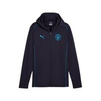 Puma Ss24 Manchester City Casuals Hooded Jacket Fashion Logo Long Sleeve Zip Jacket Men Jacket Navy-Blue 777565-32 M