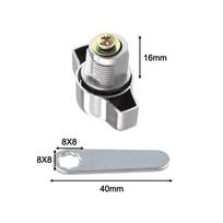 Mechaninis užraktas spintelėms Cinko lydinio raktų neturintis cam užraktas 16mm 20mm 25mm 25mm