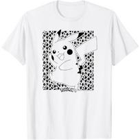 Pokémon - Pikachu Pattern T-Shirt S balta