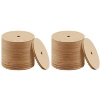 1000PCS Count Percolator Coffee Filters, 3.75 Inch Natural Unbleached Disposable Coffee Filter Disc Coffee Filters Brown ruda