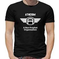 Atheism Non Prophet Organisation Mens T-Shirt - Atheist - Religion - Science S juoda