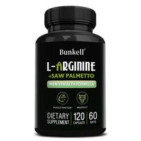 L-arginine and saw palmetto 120 capsules 120 Capsules