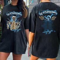 The Offspring Supercharged Worldwide Tour Swinging Skeleton 2026 T-Shirt XXXXL