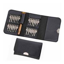 Portable Micro Precision Tiny Screwdriver Set with Leather Case Repair Kit  Toys 25 in1