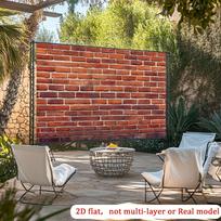 A red brick wall backdrop, suitable for party supplies and wall decoration, applicable for gardens 47.2x31.5inch/120*80cm brown