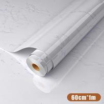 Matte White Self Adhesive Marble Contact Paper Waterproof Oil Proof Easy Clean for Kitchen Countertop Cabinet Furniture Refurbishment G1