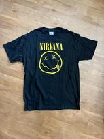 Vintage 1992 Nirvana Smiley T Shirt Black Hanes Large Flower Sniffin Rock Kurt XXXL
