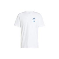 Adidas Messi T Shirts Men's White Crew Neck Moderate Straight Fit IT7081- XL