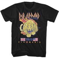 Def Leppard Pyromania US Tour 1983 Men's T Shirt Rock Music Band Merch S