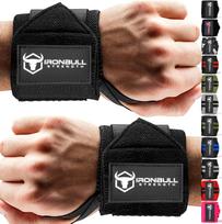 Iron Bull Strength Wrist Wraps 46cm (18 ) Powerlifting Bodybuilding Weightlifting Approximately 51cm long x 8cm wide juoda