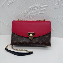 [Pre-Owned] Saint Placide Versatile Commuter Gold Buckle Sliding Chain Classic Monogram Coated Canvas Colorful Leather Handheld Cr - Very Good #I2ZUHH ONE SIZE