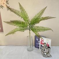 Coffee Shop Decor Simulation Green Plants Plastic Persian Leaves Garden Decoration Artificial Persian Leaf Small Single Plant
