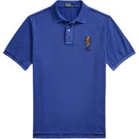 Polo Ralph Lauren Polo Bear Pattern Polo Shirt Men Tops Blue 710958188-001 XL